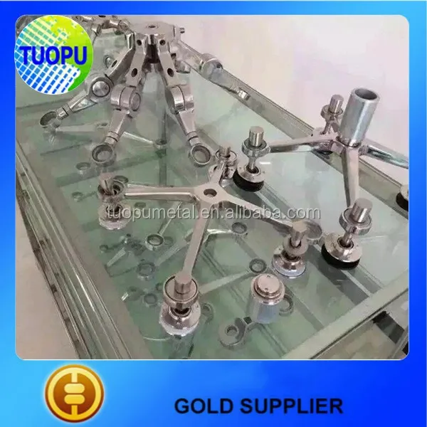 
High polished stainless steel glass point-fixed spider fitting for sale 