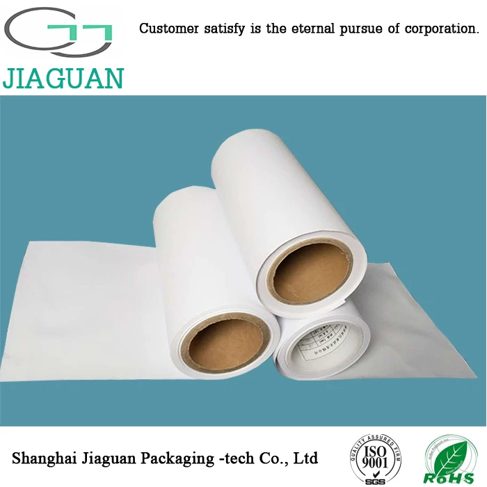 
White silicone coated glassine paper in roll White silicone coated glassine paper in roll
