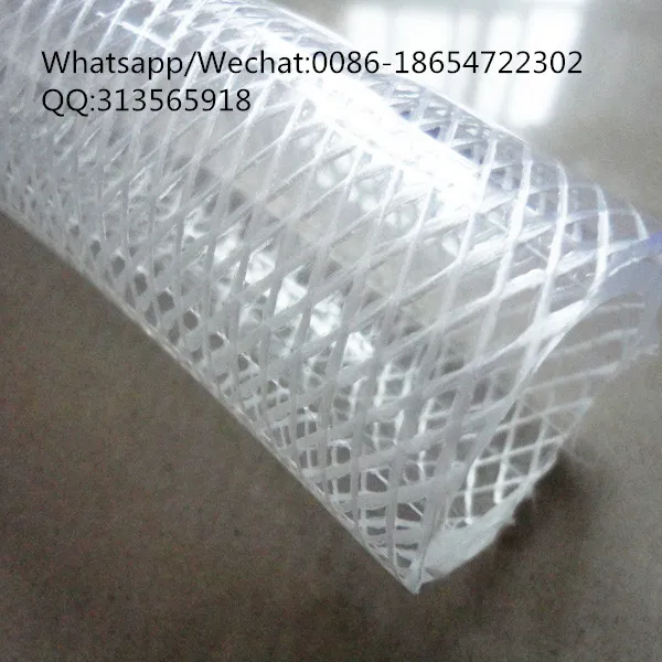 ISO9001 Certificated PVC Transparent Clear Fibre Braided Reinforced PVC Hose Pipe