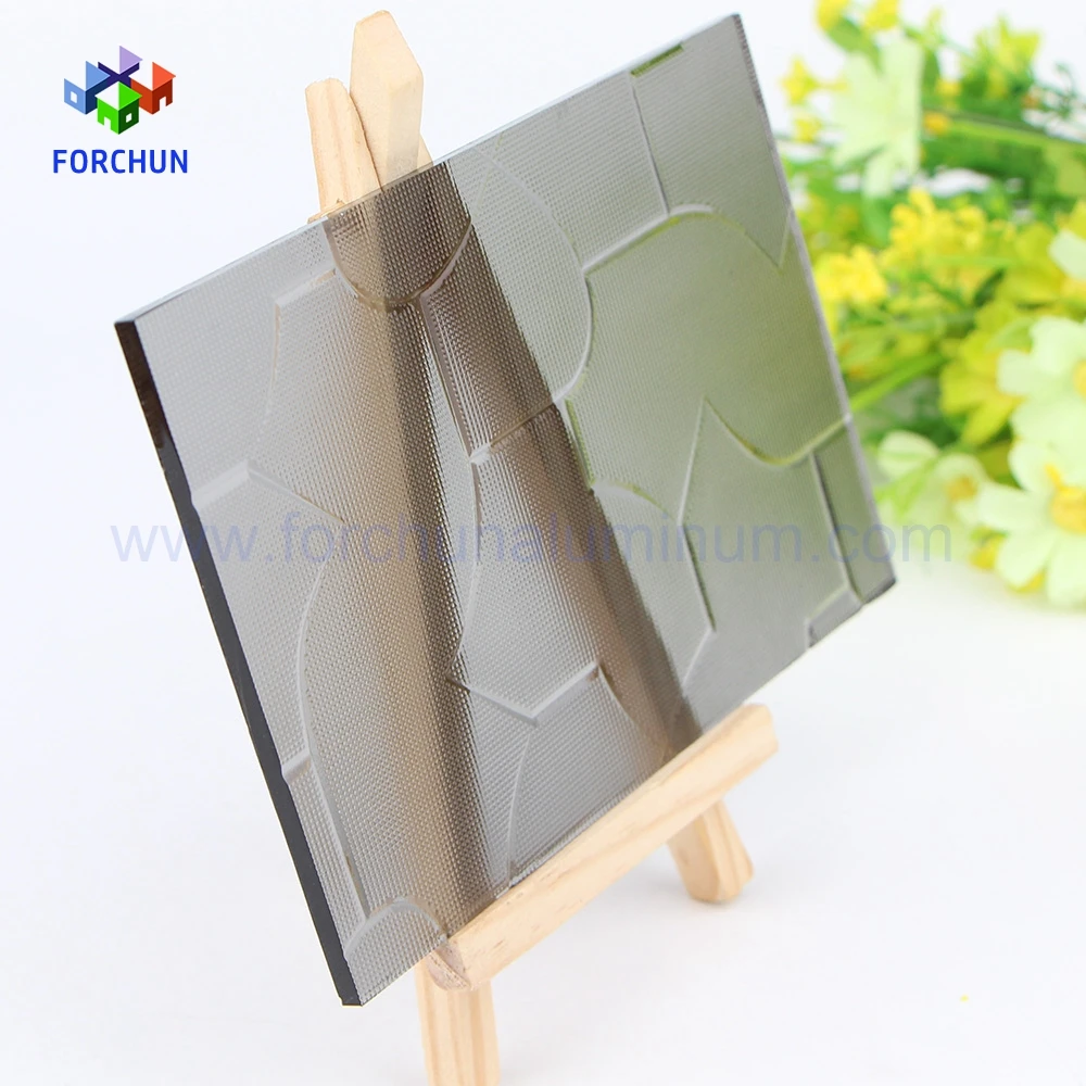 Cristal gris catedral karatachi vidrio 3mm 4mm fabrica de vidrio en china