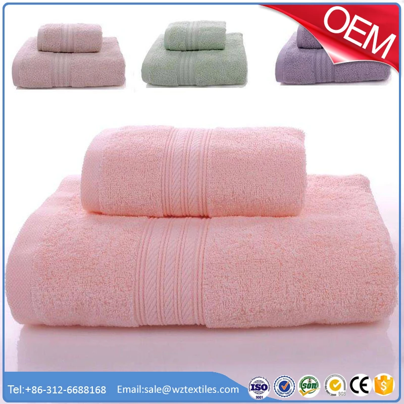 Luxury oeko tex thick Cotton bath towel With Customized Logo