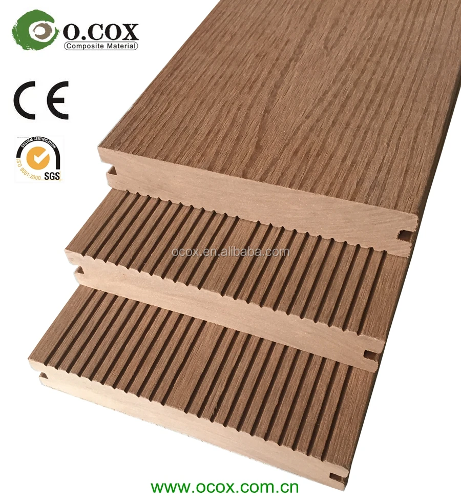Narrow grooves Outdoor WPC floor wood plastic composite decking