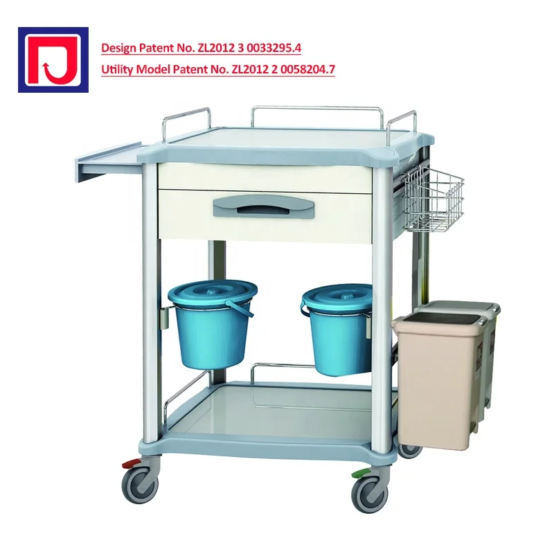 Многофункциональная алюминиевая металлическая медицинская тележка, тележка для больничных пациентов