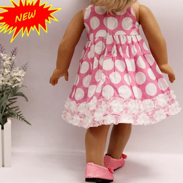 
pink doll clothing 18 inch american girl doll dress 