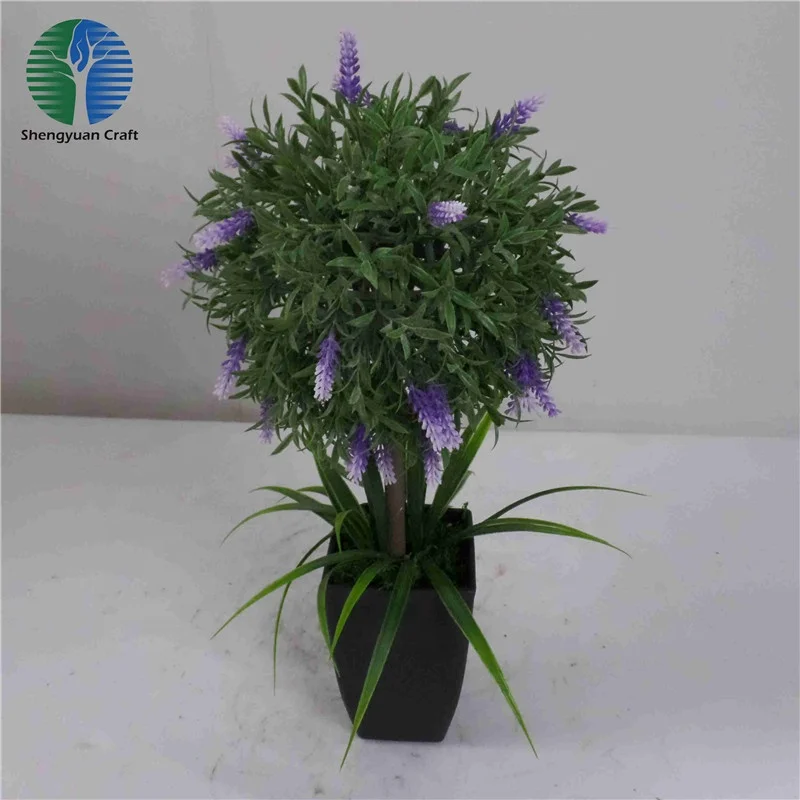 
Decorative artificial lavender bonsai plant 