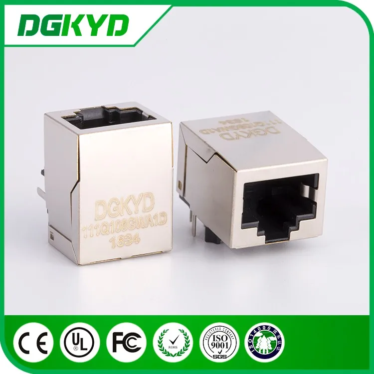 Factory price metal shielded gigabit ethernet rj45 connector