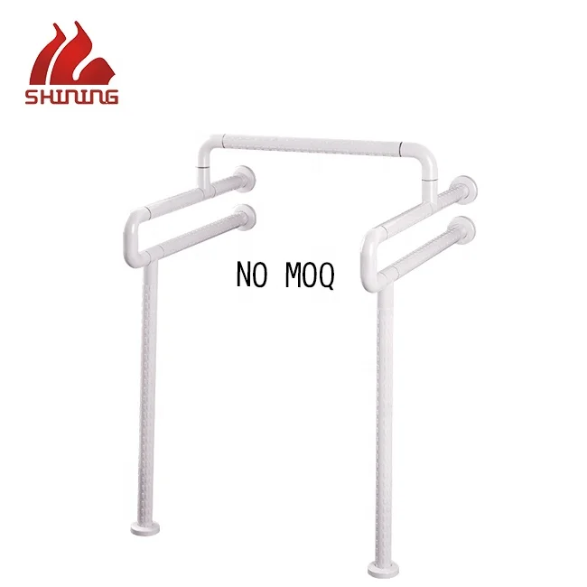 High Quality and inexpensive  disabled shower grab bar Handrails with supporting feet, nylon handrails mounted on urinal buckets