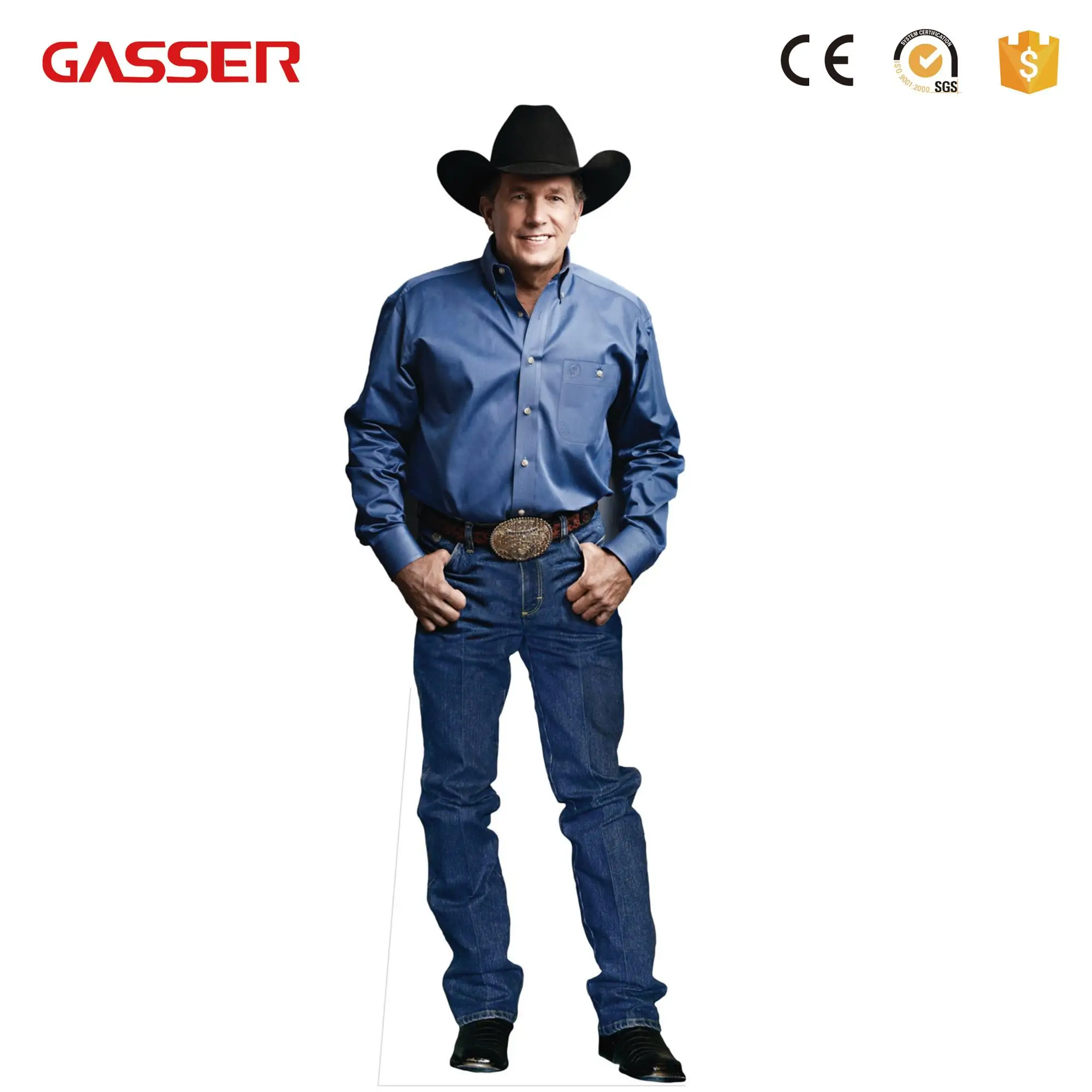 Customized Outdoor Life Size People Cardboard Cutout  Display Standee for Promotion