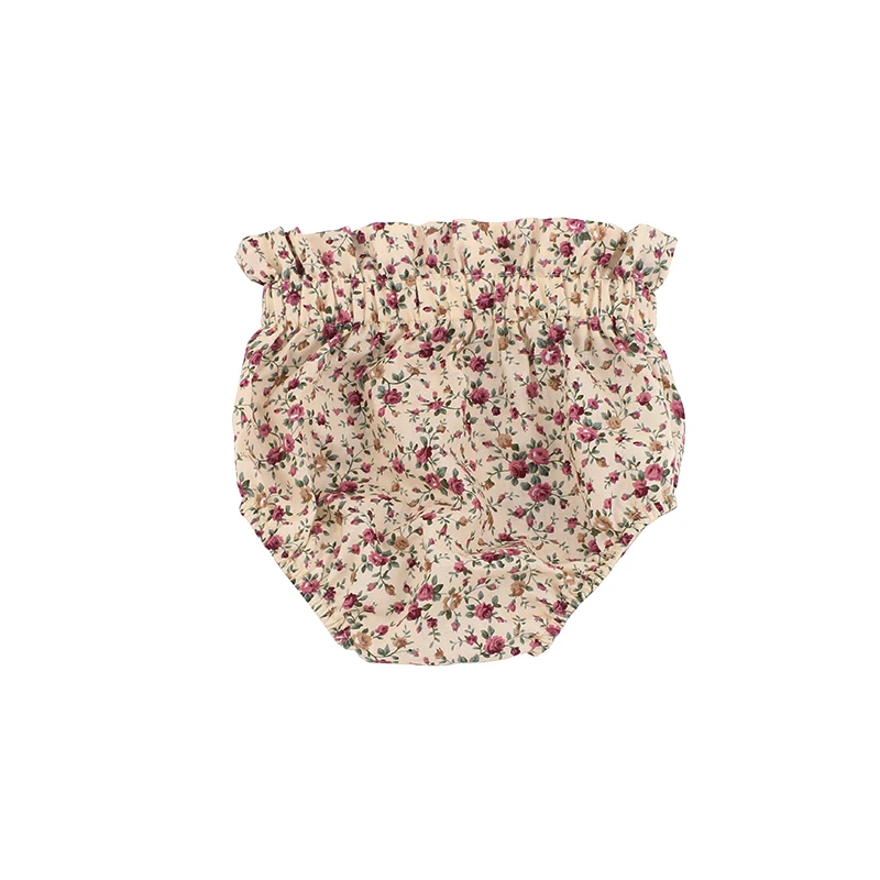 
Floral Printed Mini Toddlers Bloomers Woven Cotton Girls Diaper Summer Casual Baby Bloomer 