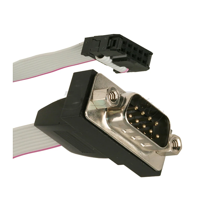 30cm 28 awg db9 rs232 to 10 pin ribbon cable