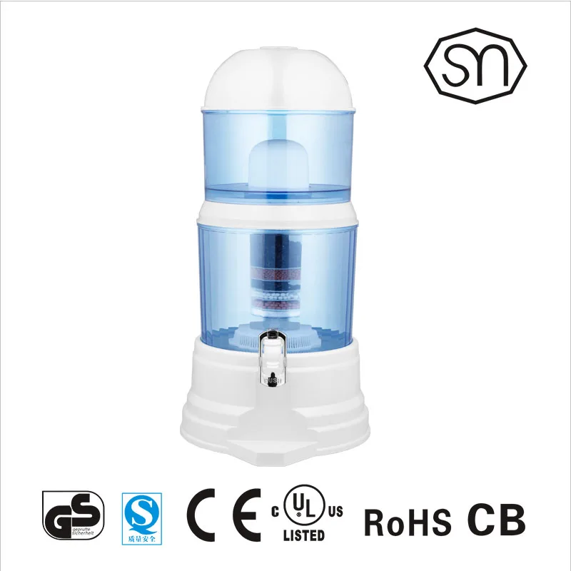 16 Liter Capacity Counter Top Mineral Water Pot/purifier Purifier Seven Stage Filter Household Pre-filtration OEM Optional AS/PP