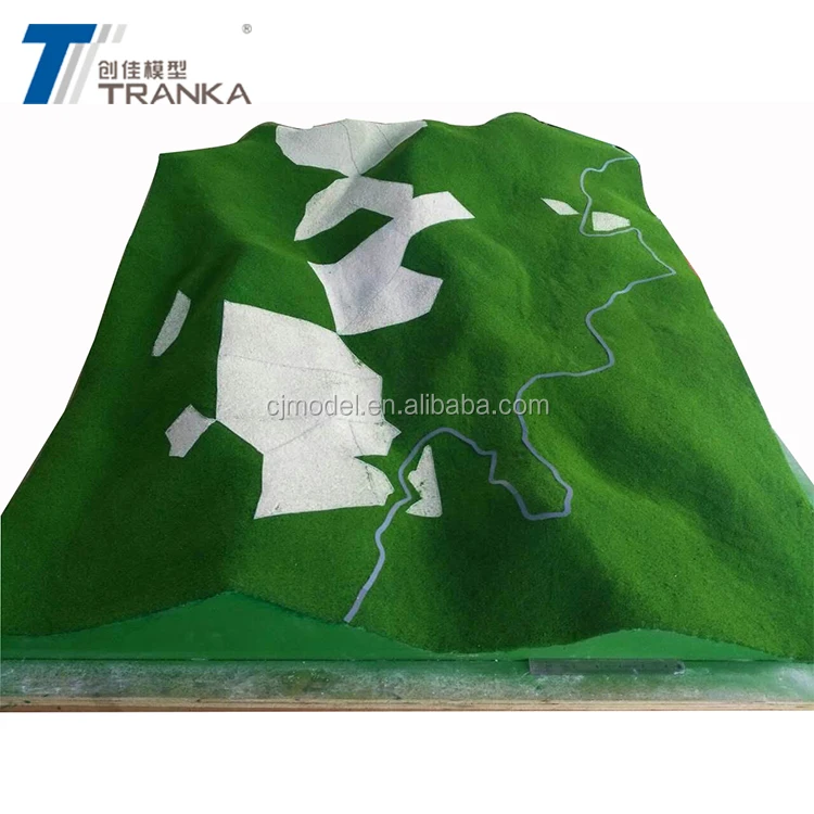 ABS Material Topographical Model for Urban Planning Development ,topo Model