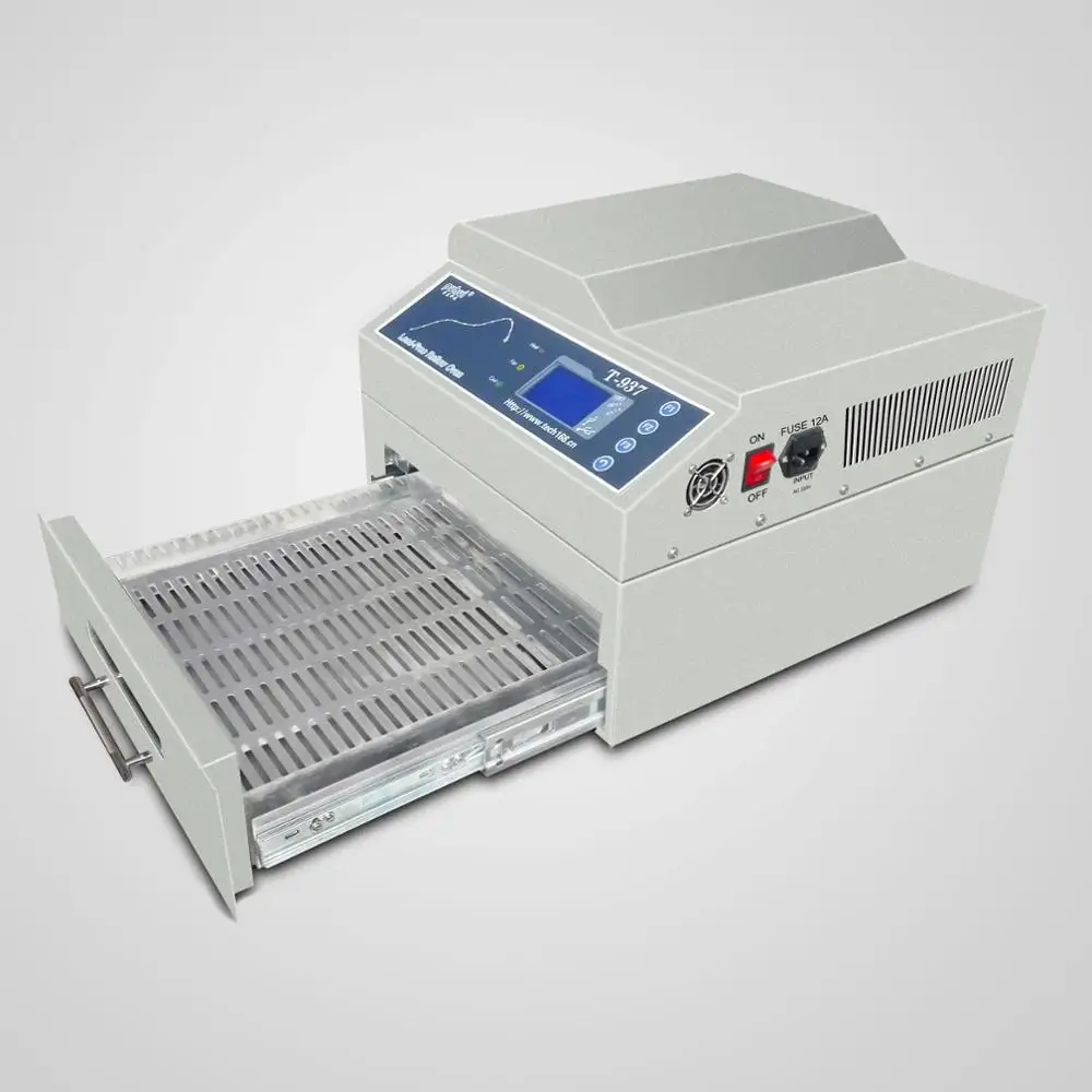 reflow welder machine Puhui T937 / T-937M SMT Desktop Automatic Reflow Soldering Oven