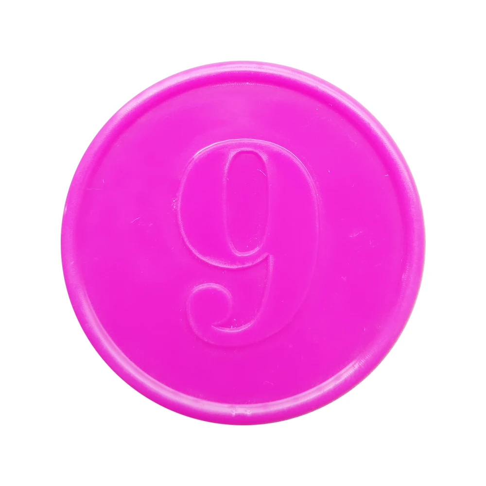 Wholesale colored drink Tokens Embossed Plastic Tokens