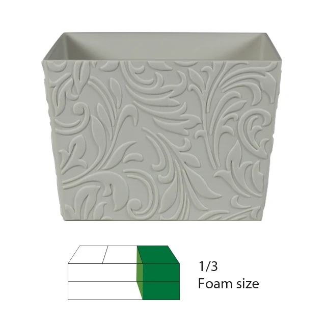 Wholesale Good Quality 3D Emboss Flower Pot Home Decoration Garden Plastic Bowl For Fresh Flower Decoration