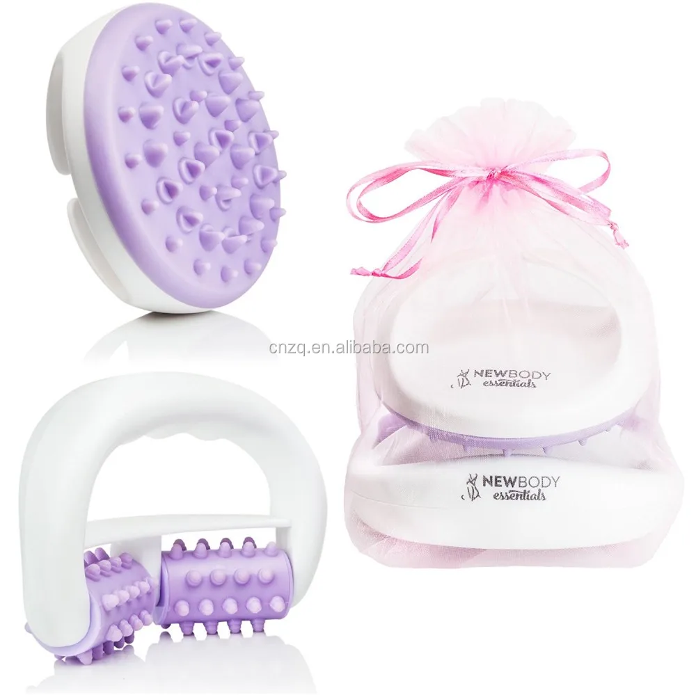 
Anti Cellulite Mitt Brush and Roller Plastic Massager 
