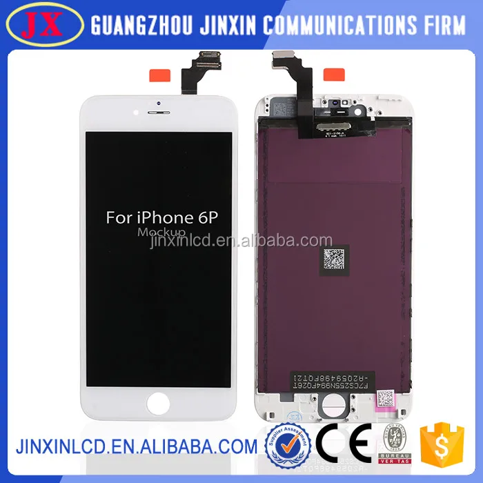 [JX] оптовая для iphone 6 плюс жк-экран замена и жк-дисплей с дигитайзер большой на складе
