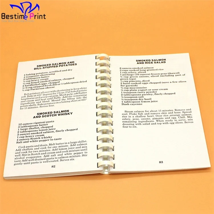 Print Your Own Plastic Spiral Wire O Recipe Book