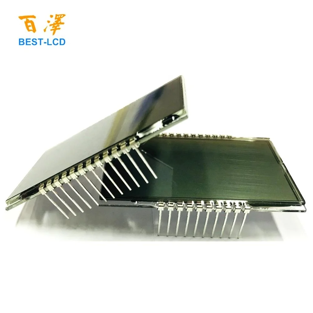 Newly Customized 22 pins Monochrome Segment HTN LCD Display For Industrial Meter / Multimeter/Hybrid Meter etc.