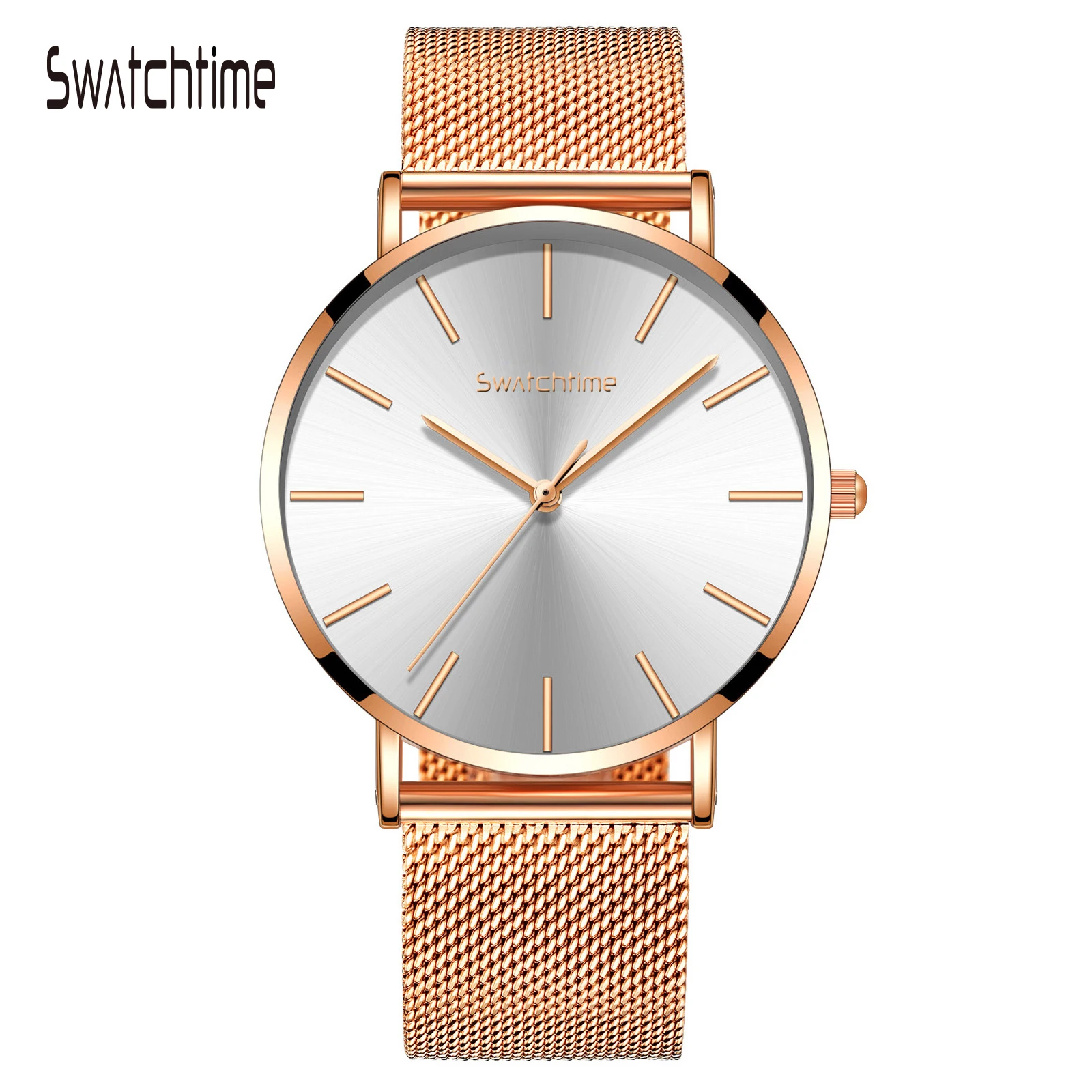 
Drop Shipping Minimalist Stainless Steel Back Japan Movement Europe Stylish Ultra Thin Quartz Watch For Men 