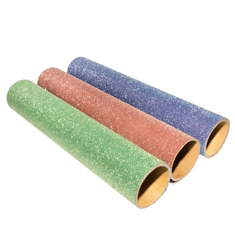 Hot melt TPU HTV Heat Transfer Glitter Vinyl for Clothing