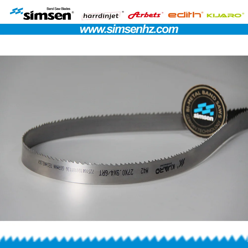 Hss 19mm 27mm 34mm 41mm 54mm 67mm 80mm M42 Bimetal Metal wood Cutting Band Saw Blade