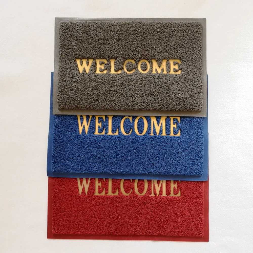 Market Popular Welcome Coil Mat with Foam Backing in Customized Size