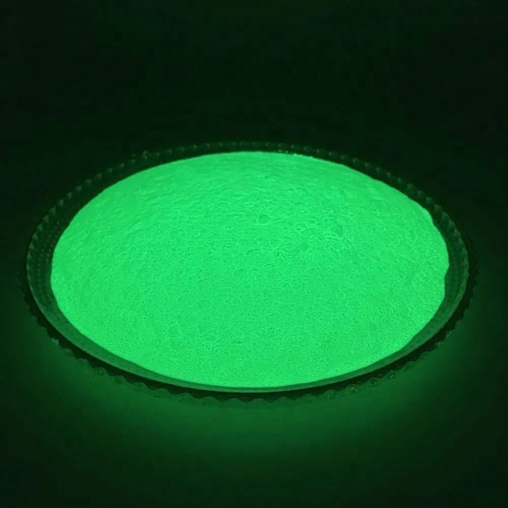 Yellow-green Phosphorescent Pigment Powder Photoluminescent Glow in the Dark Powder JPG-494 for Injection Molding