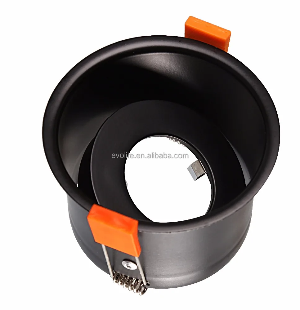 Глубокий углубление анти-гальр регулируемое светодиодное круглое кольцо 50 мм MR16 & GU10 buld 2017 Горячая Распродажа