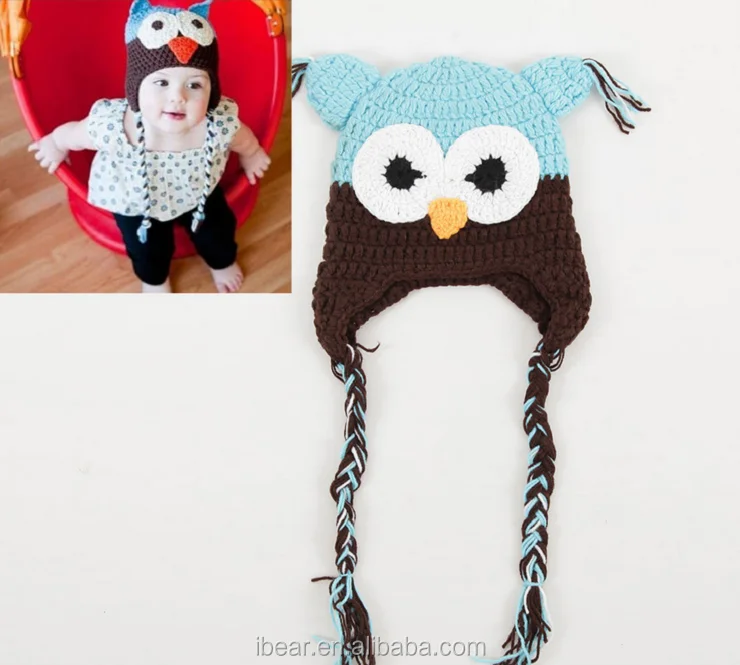 Crochet baby hat/little Owl hat/ Baby photo prop