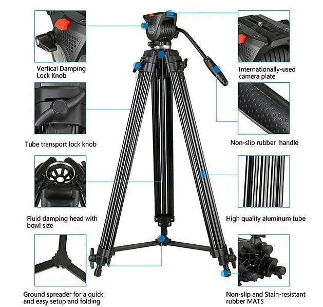 Профессиональный штатив повышенной прочности с плавающей головкой