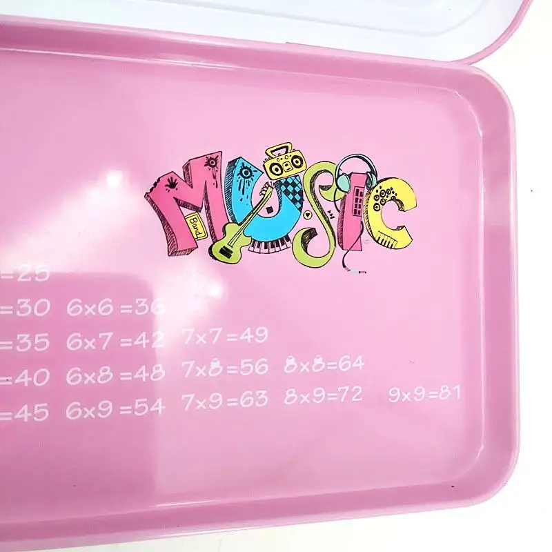Piano Shape Pencil Box Metal Music Notes Pencil Box
