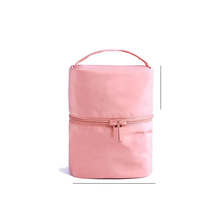 Waterproof cosmetic bag wholesale cylinder portable waterproof toiletry bag large capacity cosmetics collection bag