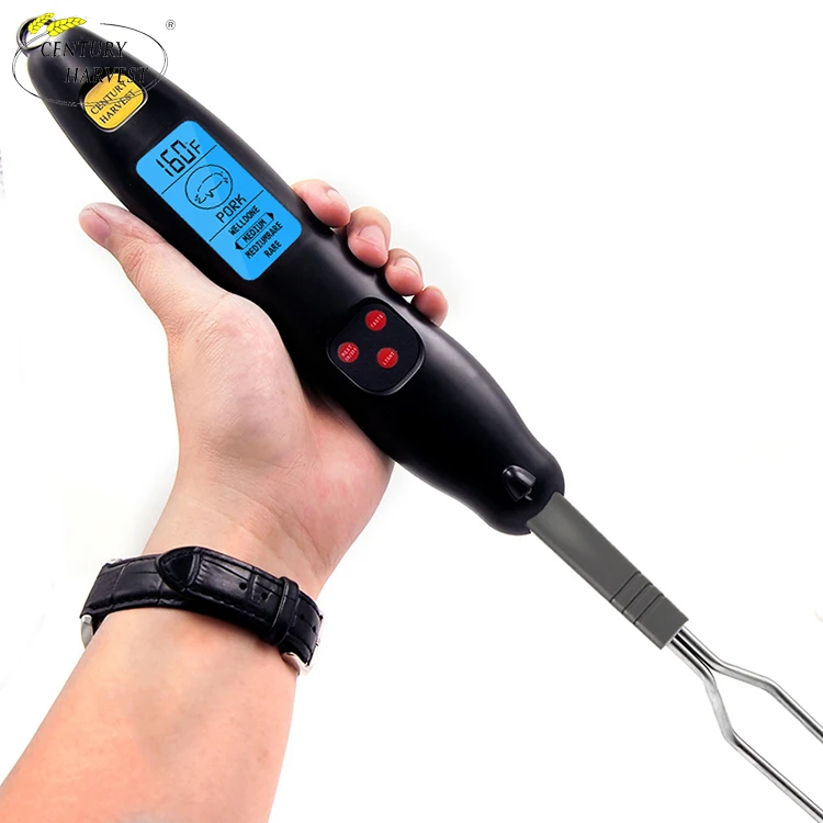 CH-206 Big screen temperature meat thermometer dual-probe grill kitchen outdoor BBQ fork thermometer