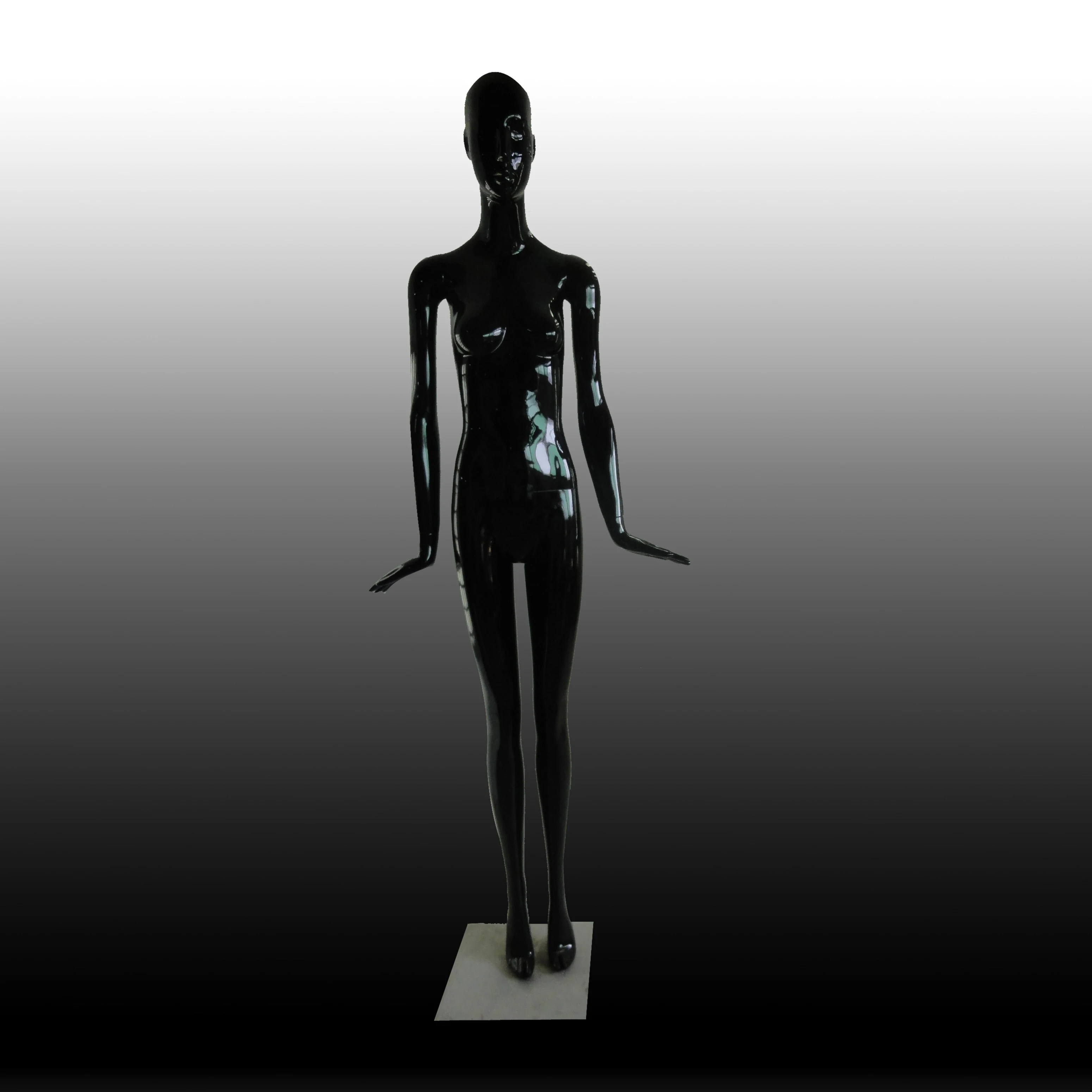 black fullbody female adjustable dressmaker mannequin. plus size maniqui