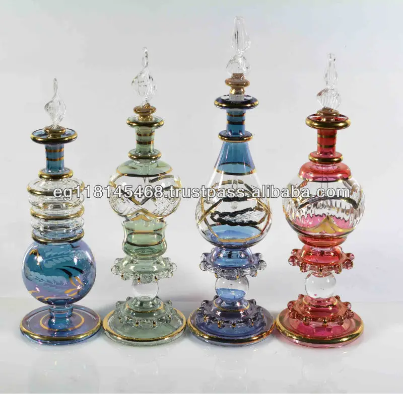 Egyptian Blown Glass perfume Bottle