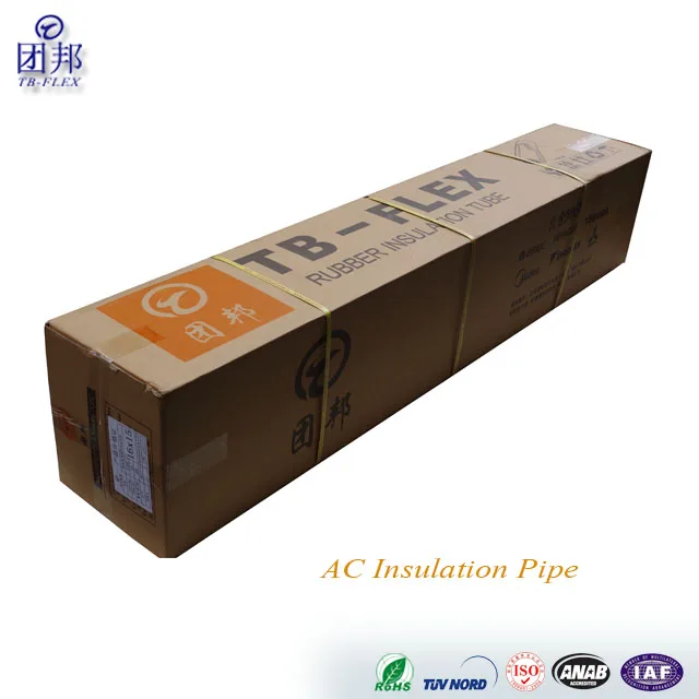 AC Refrigerant Line Insulation Pipe Rubber Foam Insulation Pipe