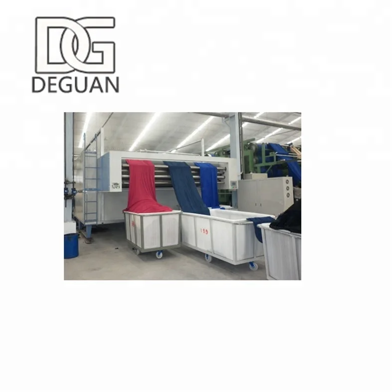 Tensionless Dryer for Knitted and Woven Fabric with 3 layers belt heated by Steam or Oil or Gas