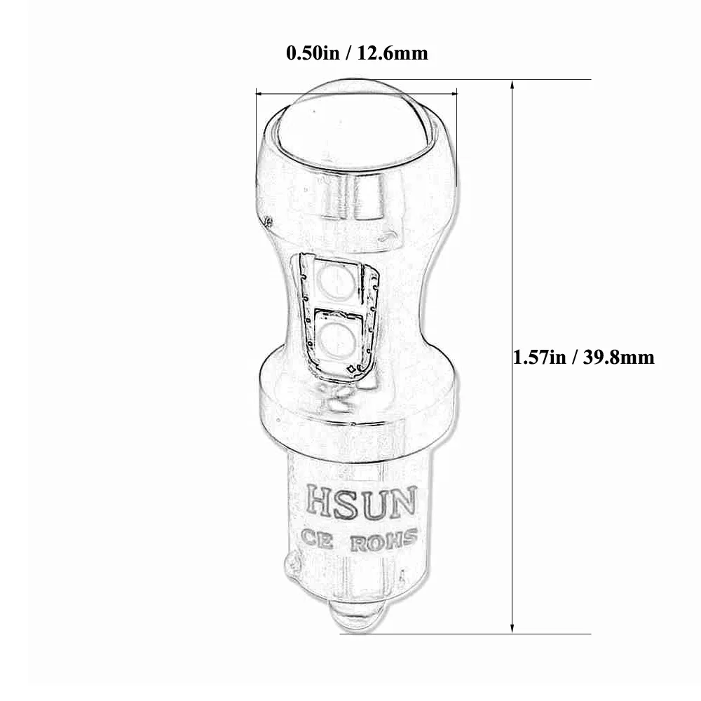 
White Canbus no error 9 x 3030smd H6W BAx9s LED For Parking Lamp 