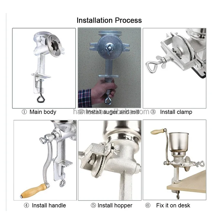 Home Manual Corn Mill Grinder Grain Grinding Machine