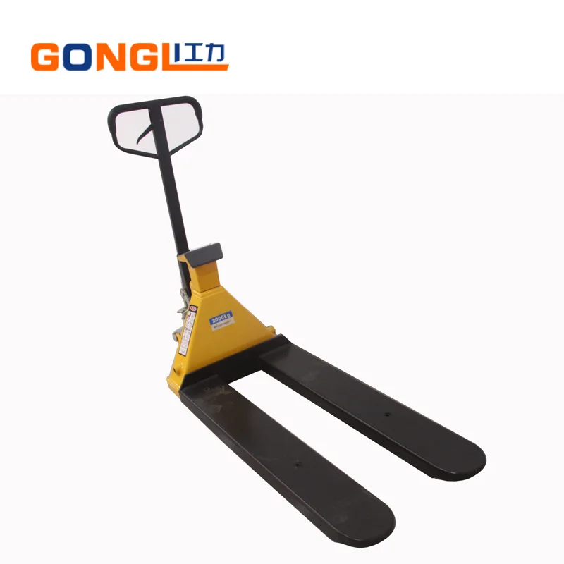 
Straddle Hand Pallet Truck 2.5T Hydraulic Pallet Truck with Weight Scale 
