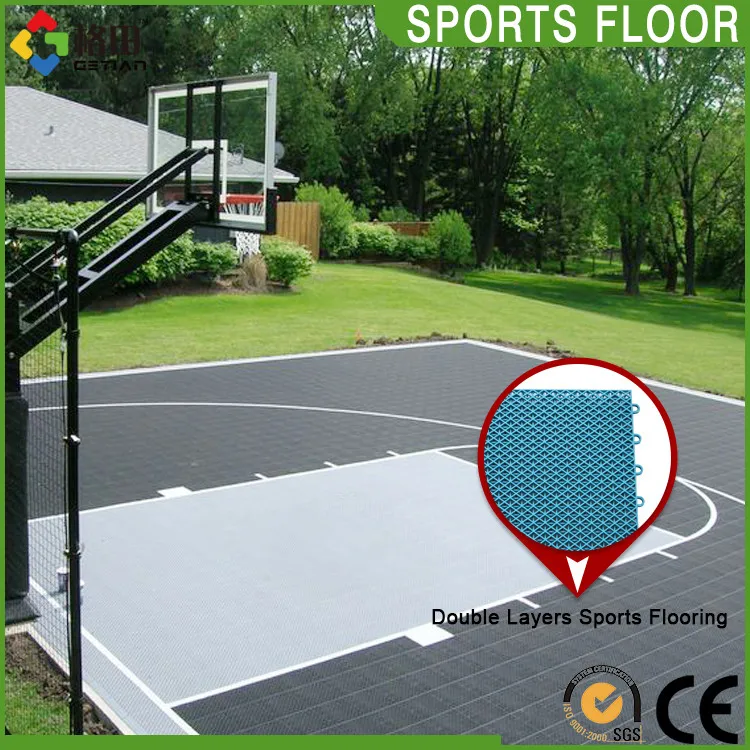 Plastic pp interlocking multipurpose sports outdoor court,china basketball sports courts flooring tiles