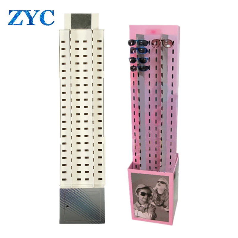 High Quality Pop Corrugated Paper Cardboard Retail Store Floor Display for Sunglasses