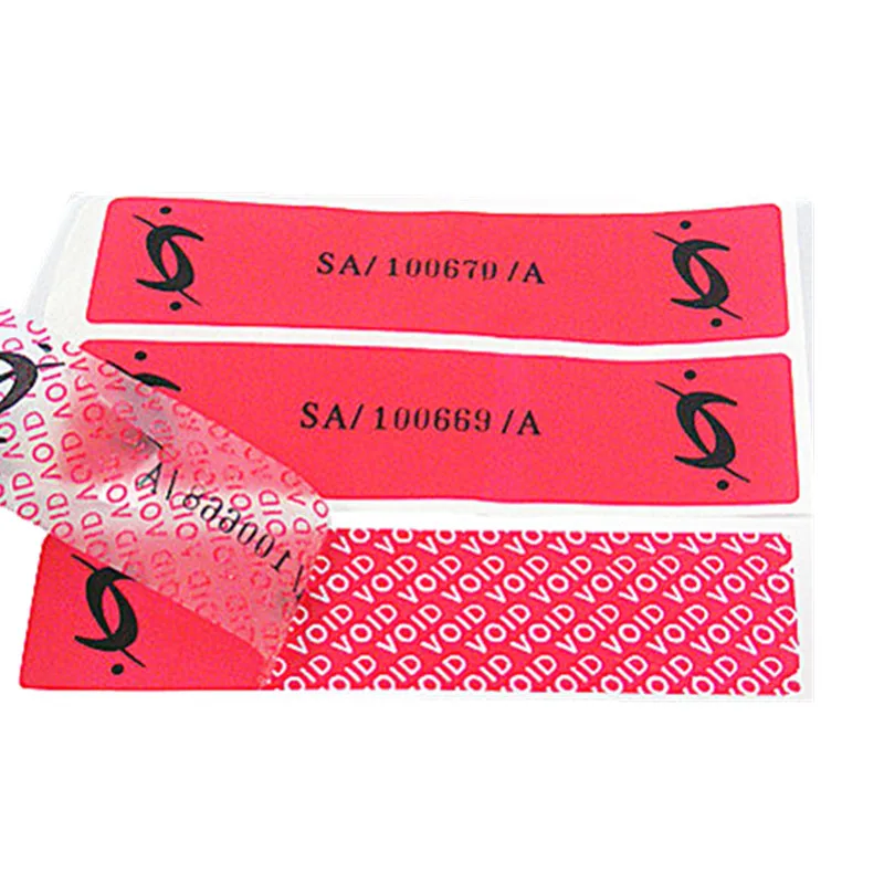 Custom 3d Synthetic Paper Holographic Product Packaging Warranty VOID Sticker 3D Hologram OEM VOID Label Adhesive Sticker Accept