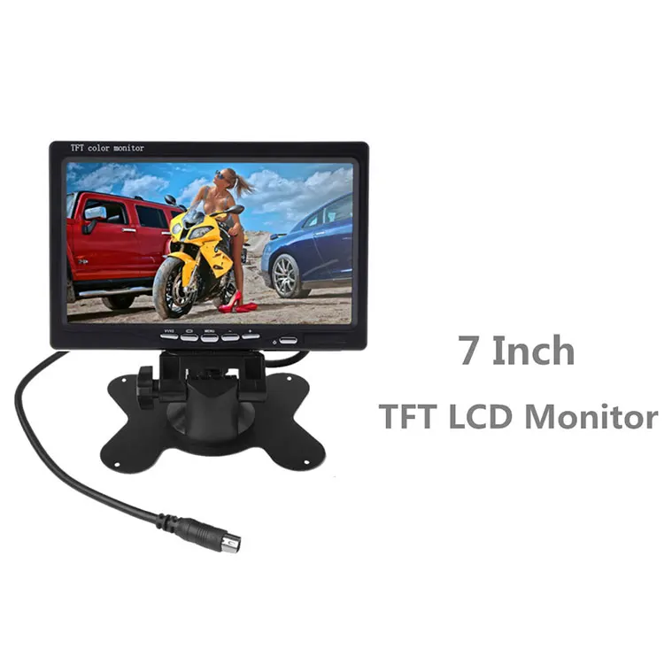  7 дюймов HD 800*480 цветной TFT ЖК-экран Автомобильный монитор для камеры заднего