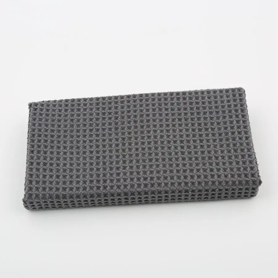 Car wash towel knit waffle fabric for cleaning
