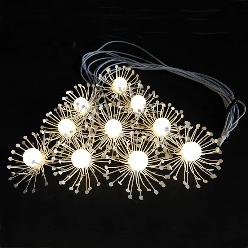 Star spring10 heads white color small daisy shape LED hanging light wedding large party event decorations supplier