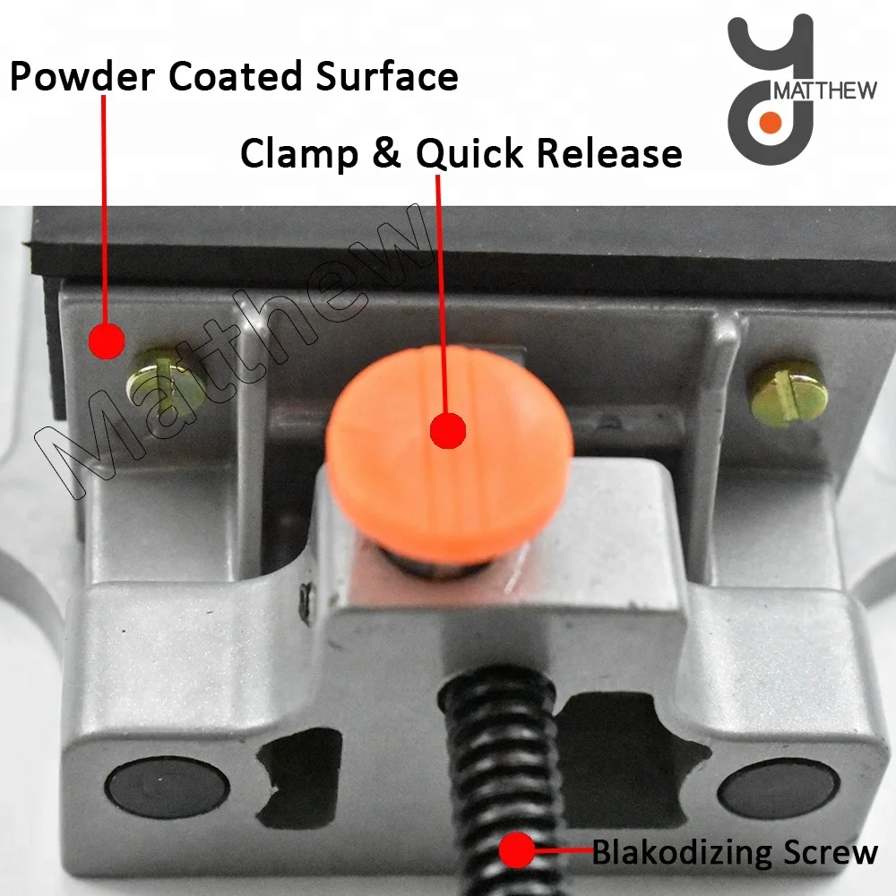 Большая глубина MT210 быстросъемные настольные тиски для деревообработки