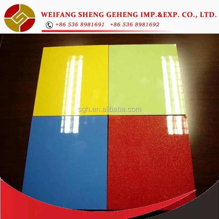 high glossy uv white laminated melamine mdf board /acrylic mdf panel