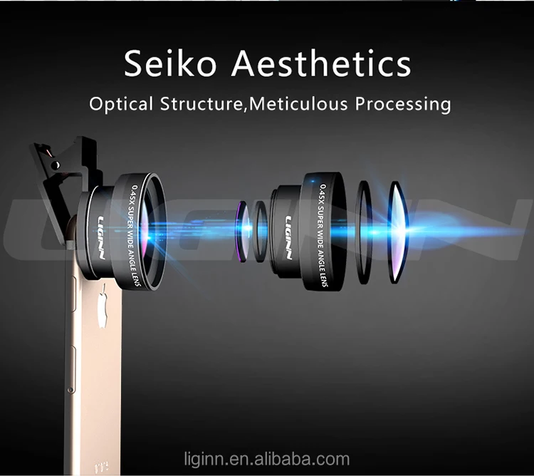 Объектив камеры телефона 2 в 1 0,45x супер широкоугольный объектив 12,5x макрообъектив с кожаным чехлом для мобильного телефона